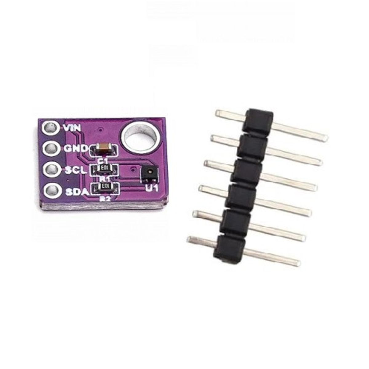 GY-SHT40 Digital Temperature and Humidity Sensor Module (SHT40 Sensor Module, I2C Temperature Humidity Sensor, Environmental Monitoring Sensor) image 1