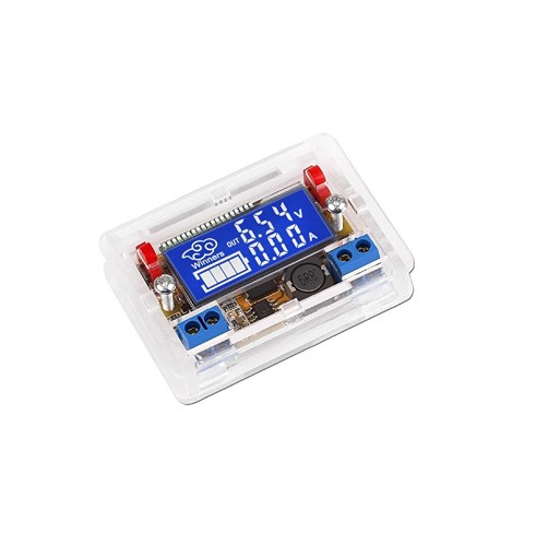 Dual Display 3A DC DC 5-23V To 0-16.5V Step Down Power Supply Buck Converter Adjustable LCD Step Down Voltage Regulator With Case image 1
