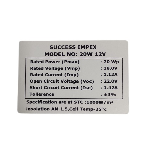 20W 12V Polycrystalline Solar Panel for DIY Projects and Battery Charging image 3