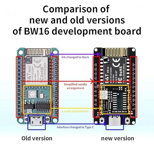 Ai-Thinker BW16 RTL8720DN Dual-Band Wi-Fi + BLE Development Board (Type-C) image 6