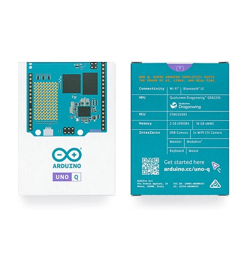 Official Arduino UNO Q Single Board Computer Model 2GB ABX00162 (Qualcomm Dragonwing SBC for AI, IoT and Embedded Linux Applications) image 1