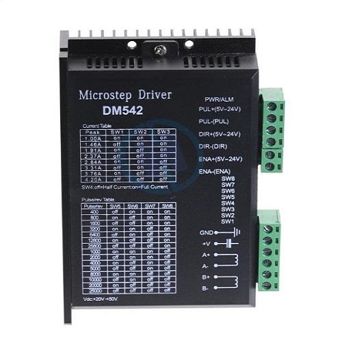 DM542 Digital Stepper Motor Driver – 2-Phase 24V–60V DC 4.5A image 1