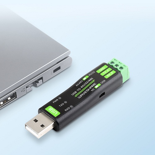Waveshare USB to RS232/485 Serial Converter with Original FT232RNL Chip (USB Type-A to RS232 RS485 Industrial Serial Adapter) image 4