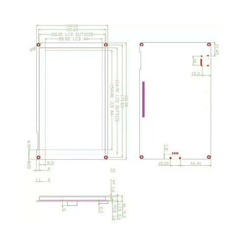 Nextion Intelligent NX8048P070-011C 7.0 Inch HMI Capacitive Touch Display (800x480 TFT LCD Intelligent Human Machine Interface Module) image 4