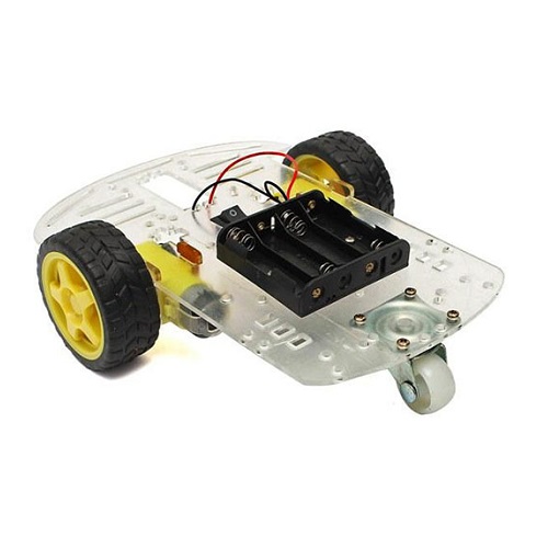 2 Wheel Drive Transparent Smart Robot Car DIY Kit (2WD Acrylic Robot Chassis for Arduino & Robotics Projects) image 2