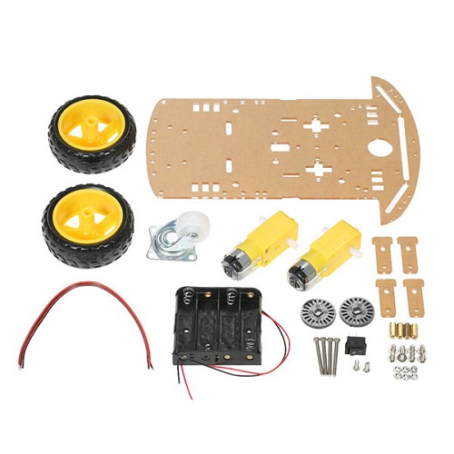 2 Wheel Drive Transparent Smart Robot Car DIY Kit (2WD Acrylic Robot Chassis for Arduino & Robotics Projects) image 3