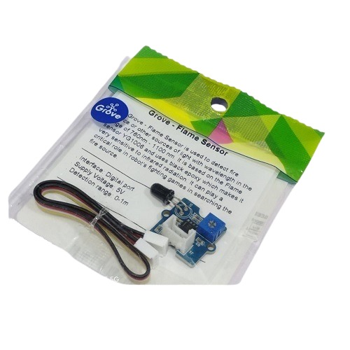 Flame Sensor with 1m Cable 4.75V to 5.3V for Arduino & Raspberry Pi Board (YG1006 Infrared Fire Detection Sensor Module) image 1