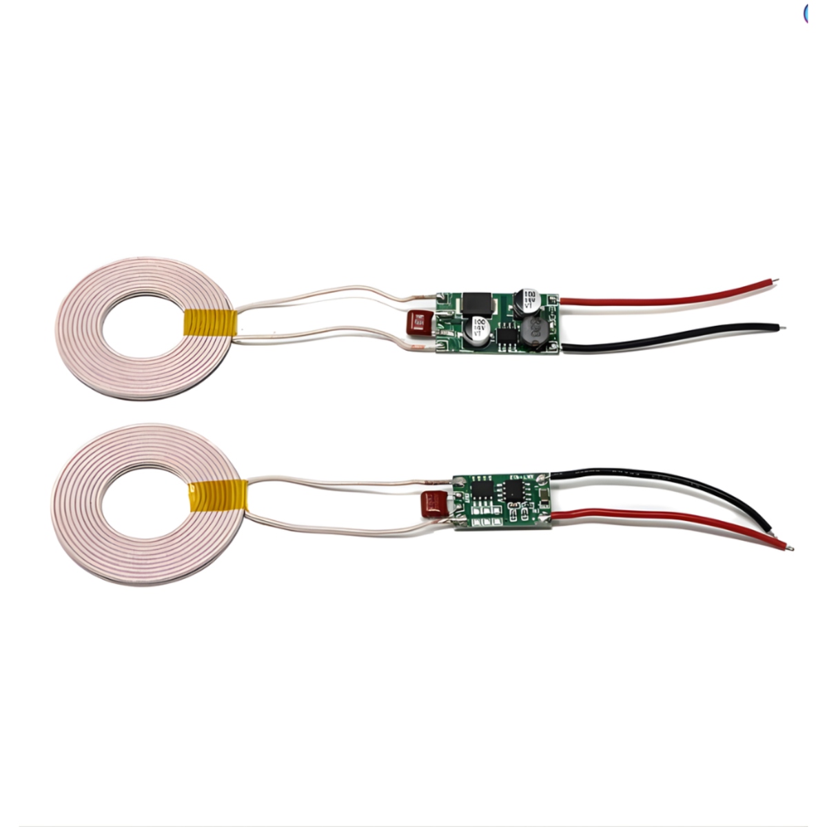 5V Wireless Power Supply Transmitter and Receiver Charging Coil Module (5V 1A Receiver Output, 2 to 10 mm Range)