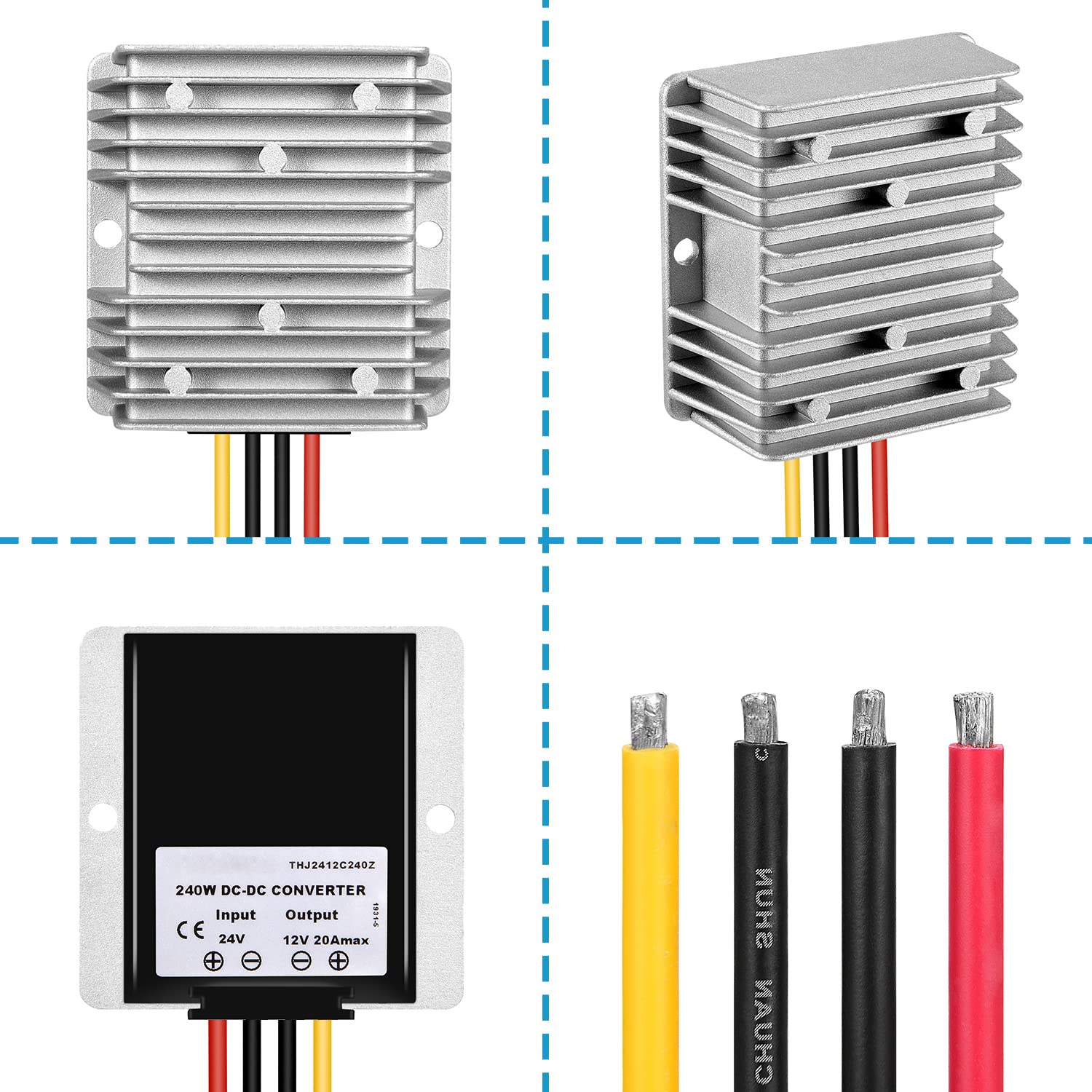 DC/DC Converter Regulator 24V to 12V 20A 240W Step Down Power Module (DC Buck Converter) image 5