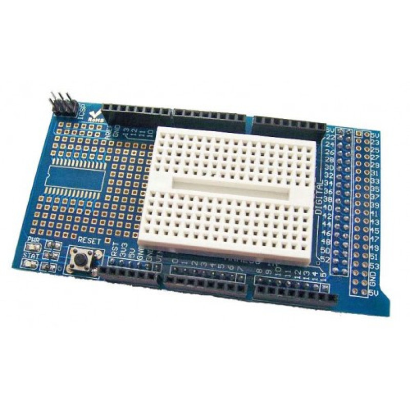 Prototype Shield V3.0 for Arduino Mega with Mini Breadboard (Arduino Mega Prototype Expansion Board) image 2