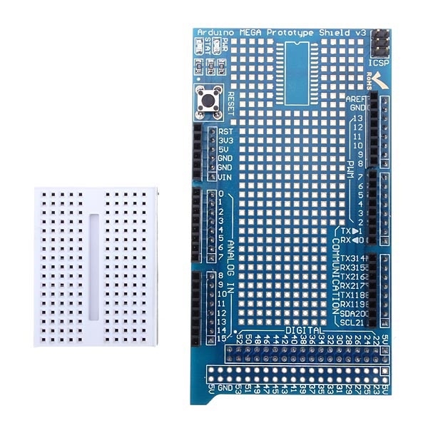 Prototype Shield V3.0 for Arduino Mega with Mini Breadboard (Arduino Mega Prototype Expansion Board) image 3