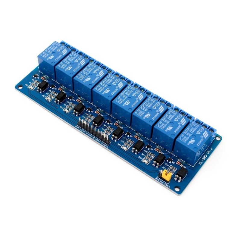 24V 8 Channel Relay Module with Optocoupler (Industrial Relay Board) image 2
