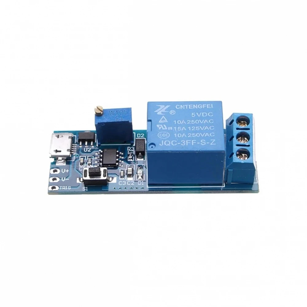 5V-30V Adjustable Delay Relay Timer Module with Micro USB (Trigger Delay Switch) image 2