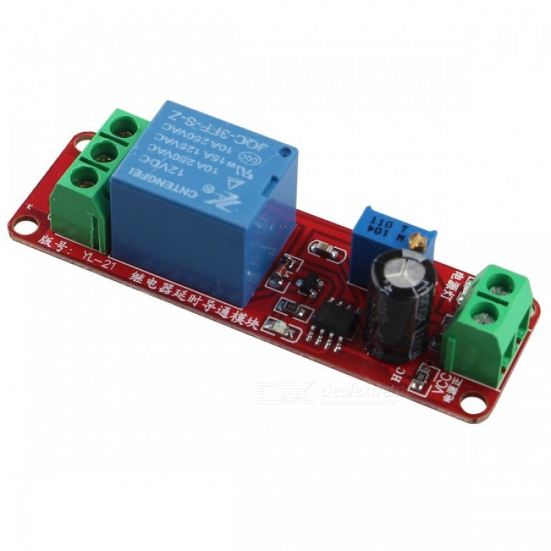 NE555 Delay Timer Switch Module 12V Adjustable 0-10 Second Relay Board image 2