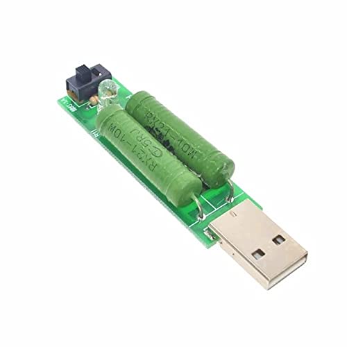 USB Mini Discharge Load Resistor 2A/1A with 1A green LED, 2A red LED image 1
