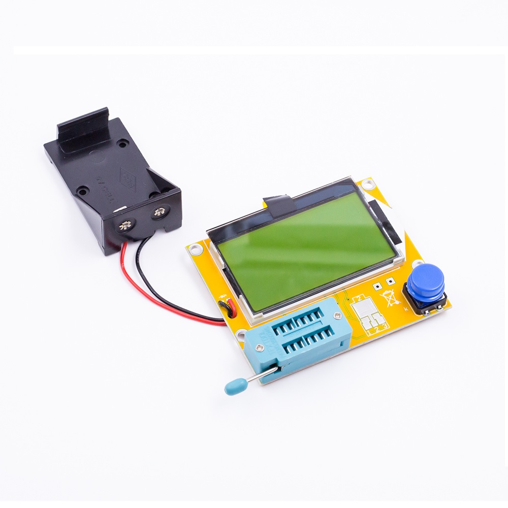 LCR-T4 12864 LCD Graphical Transistor Tester Resistance Capacitance ESR SCR Meter (Multifunction Component Tester) image 1
