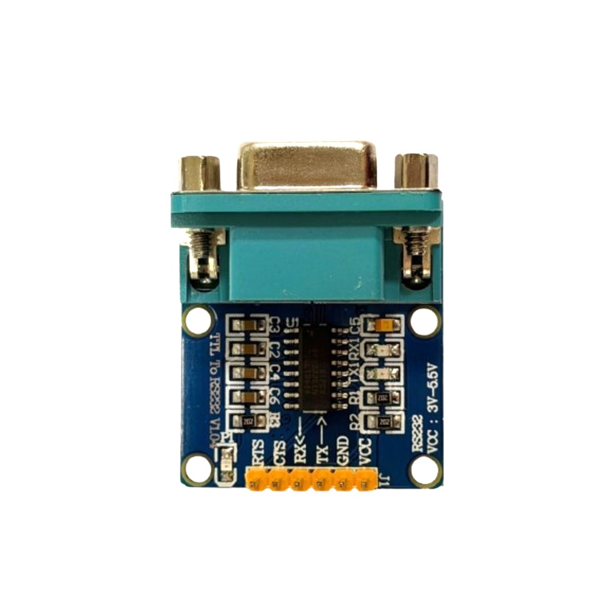 RS232 Female to TTL SP3232 UART Serial Communication Module 6 Pin Level Converter Board (SP3232 Transceiver) image 1