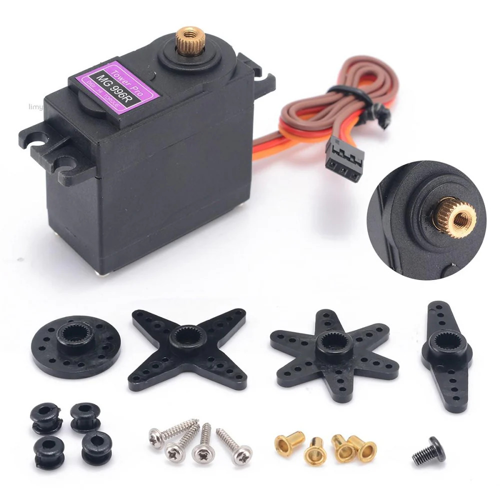 TowerPro MG996R Metal Gear Continuous Rotation Servo Motor 360 Degree (High Torque PWM Servo) image 2