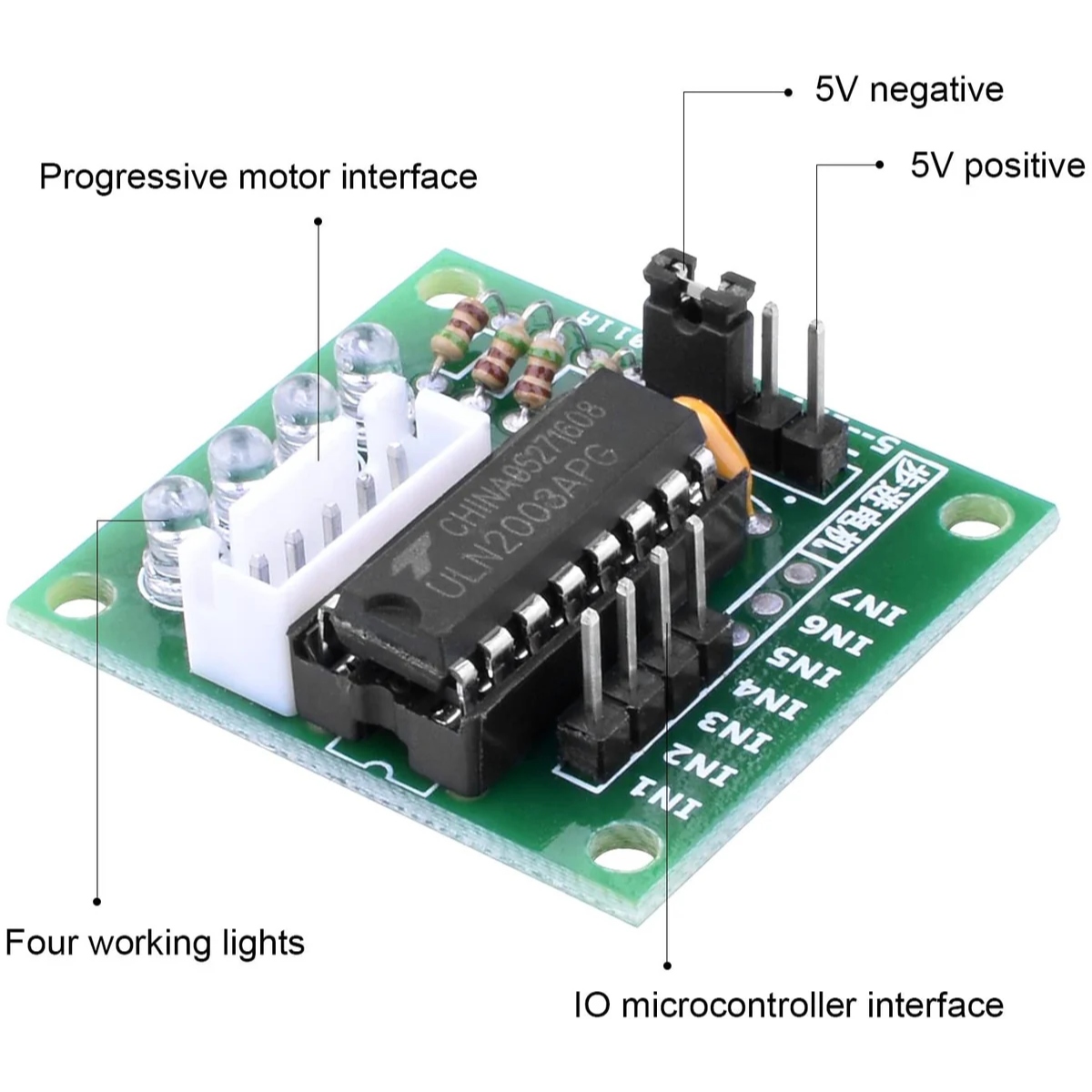 28BYJ-48 5V Stepper Motor with ULN2003 Driver Module (Unipolar Stepper Motor Kit) image 3