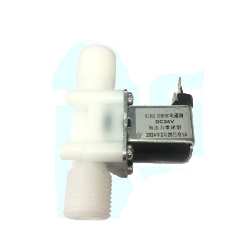 G3/4 Inch DC 24V Normally Closed Plastic Electric Solenoid Valve (2-Way Water Control Valve) image 1
