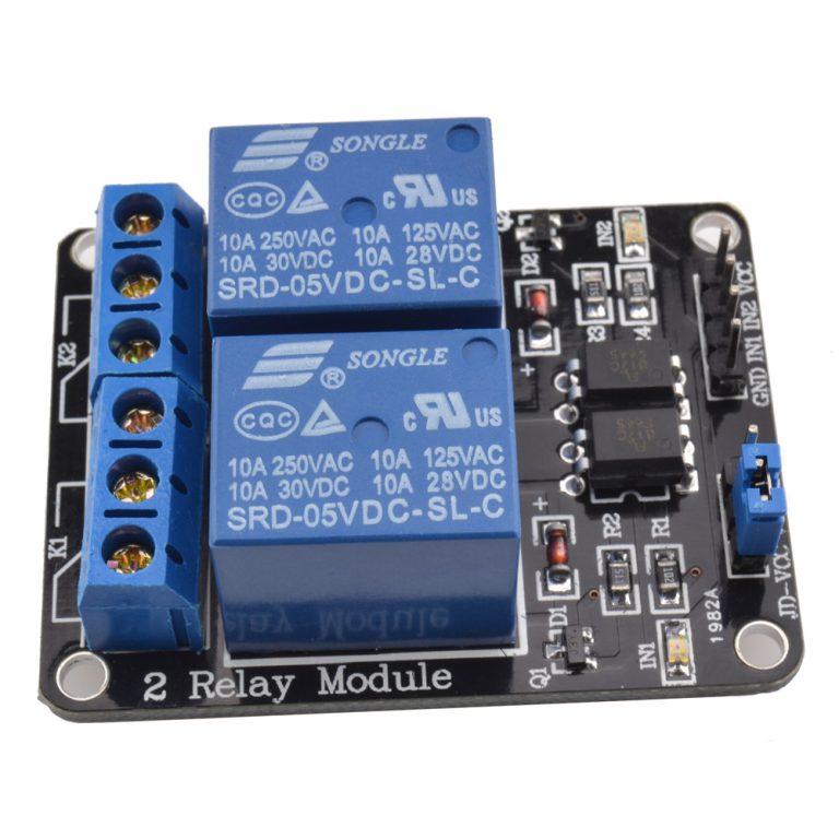 5V 2 Channel Relay Module with Optocoupler (10A Opto-Isolated Relay Board) image 3