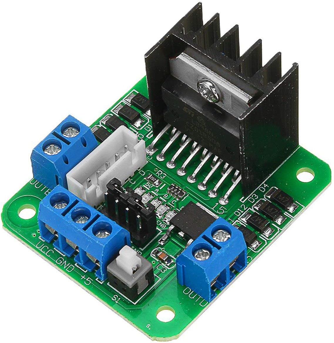 L298N Double H Bridge Motor Driver Board (Dual DC Motor Driver Module) image 1