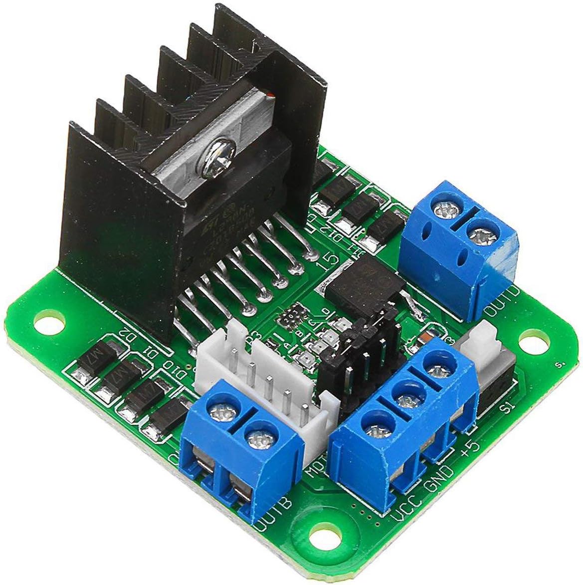 L298N Double H Bridge Motor Driver Board (Dual DC Motor Driver Module) image 2
