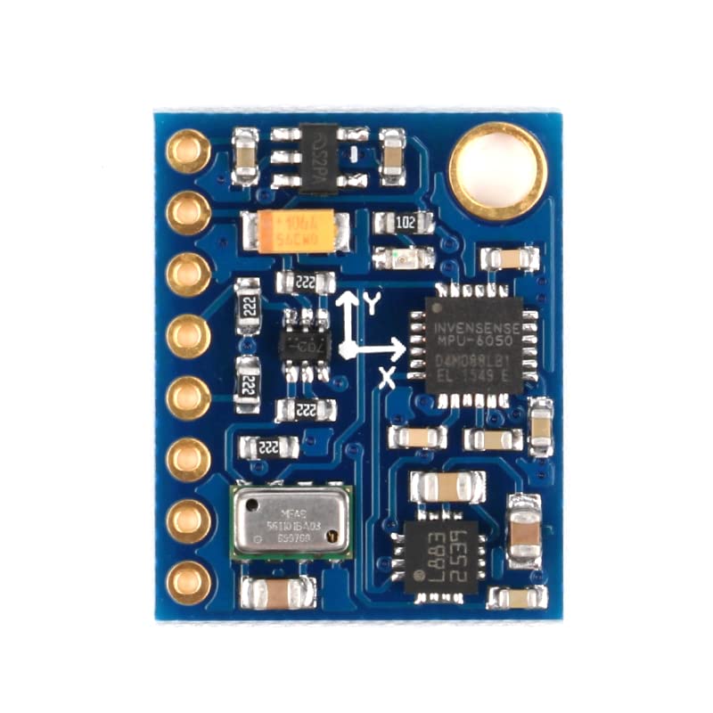 GY-86 10DOF IMU Accelerometer Gyroscope Compass Barometric Pressure Sensor Module (I2C, 3-Axis Accelerometer, 3-Axis Gyroscope, 3-Axis Magnetometer, 3.3V-5V) image 1