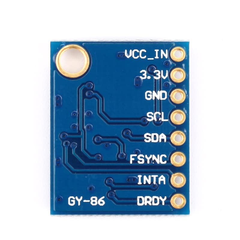 GY-86 10DOF IMU Accelerometer Gyroscope Compass Barometric Pressure Sensor Module (I2C, 3-Axis Accelerometer, 3-Axis Gyroscope, 3-Axis Magnetometer, 3.3V-5V) image 2