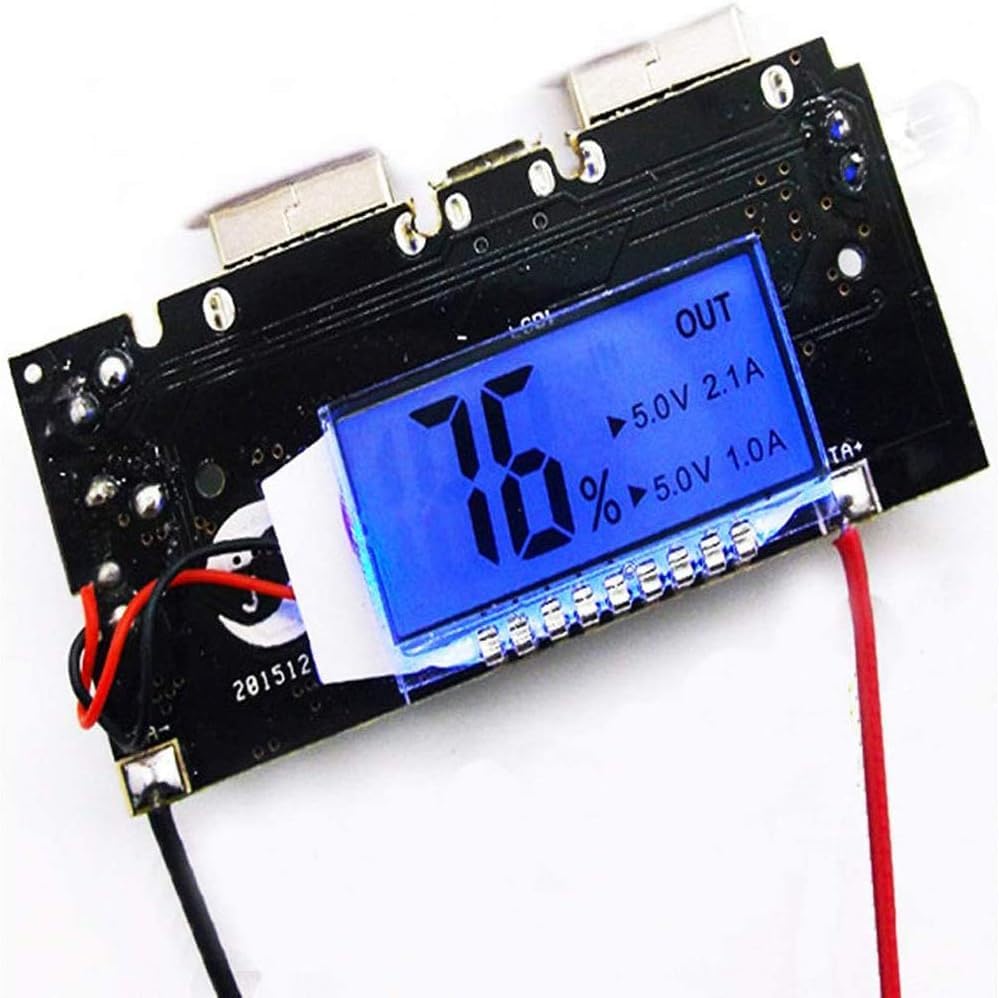 Dual USB 5V 1A 2.1A 18650 Battery Charger Module (Single Cell Power Bank Charging Board with Protection) image 2