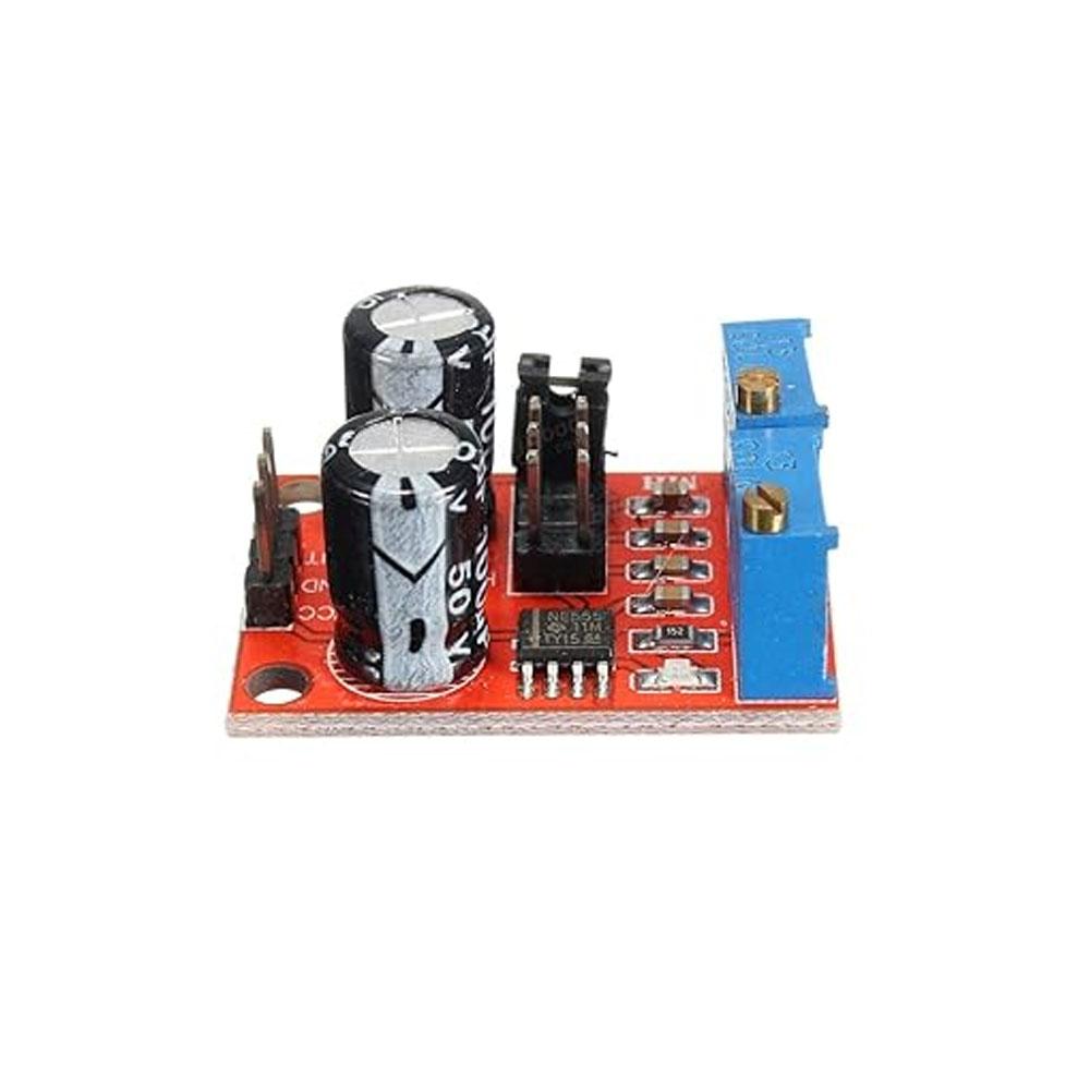 NE555 Pulse Frequency & Duty Cycle Adjustable Square Wave Signal Generator Module (PWM, 5V-15V, NE555 Timer) image 3