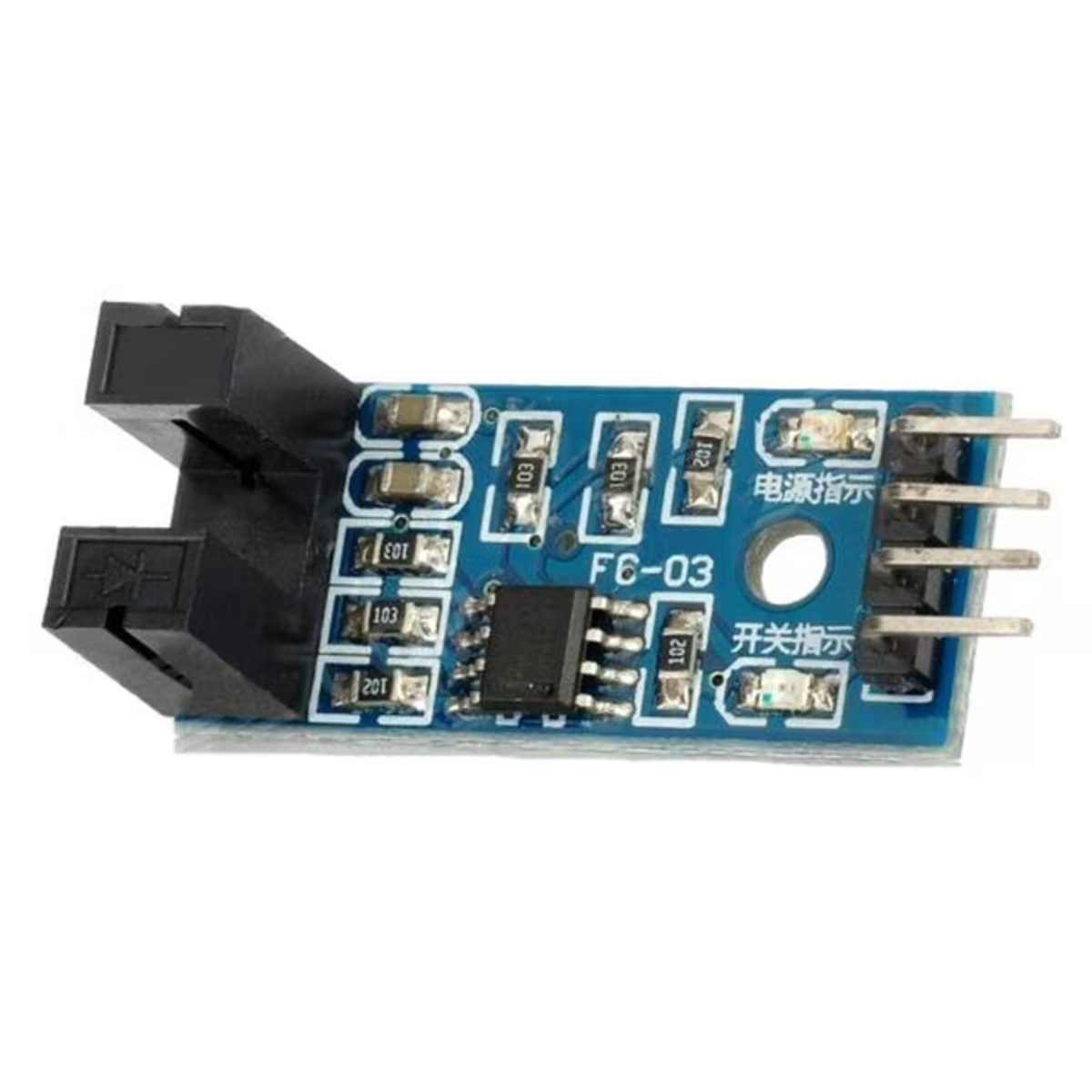 Speed Sensor Module Tacho Sensor Slot-Type Optocoupler (3.3V-5V, Digital Pulse Encoder Sensor) image 2