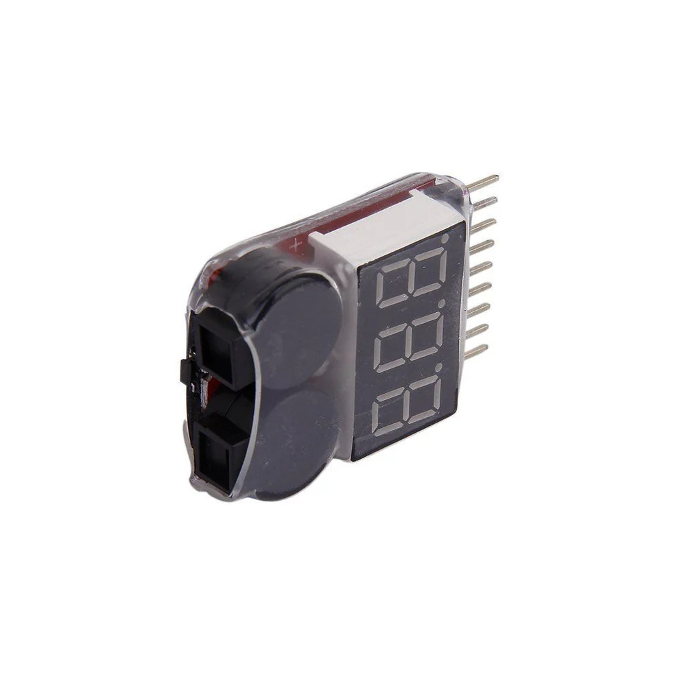 LiPo Battery Voltage Tester with Low Voltage Buzzer Alarm (1S-8S LiPo/Li-Ion Battery Checker) image 2