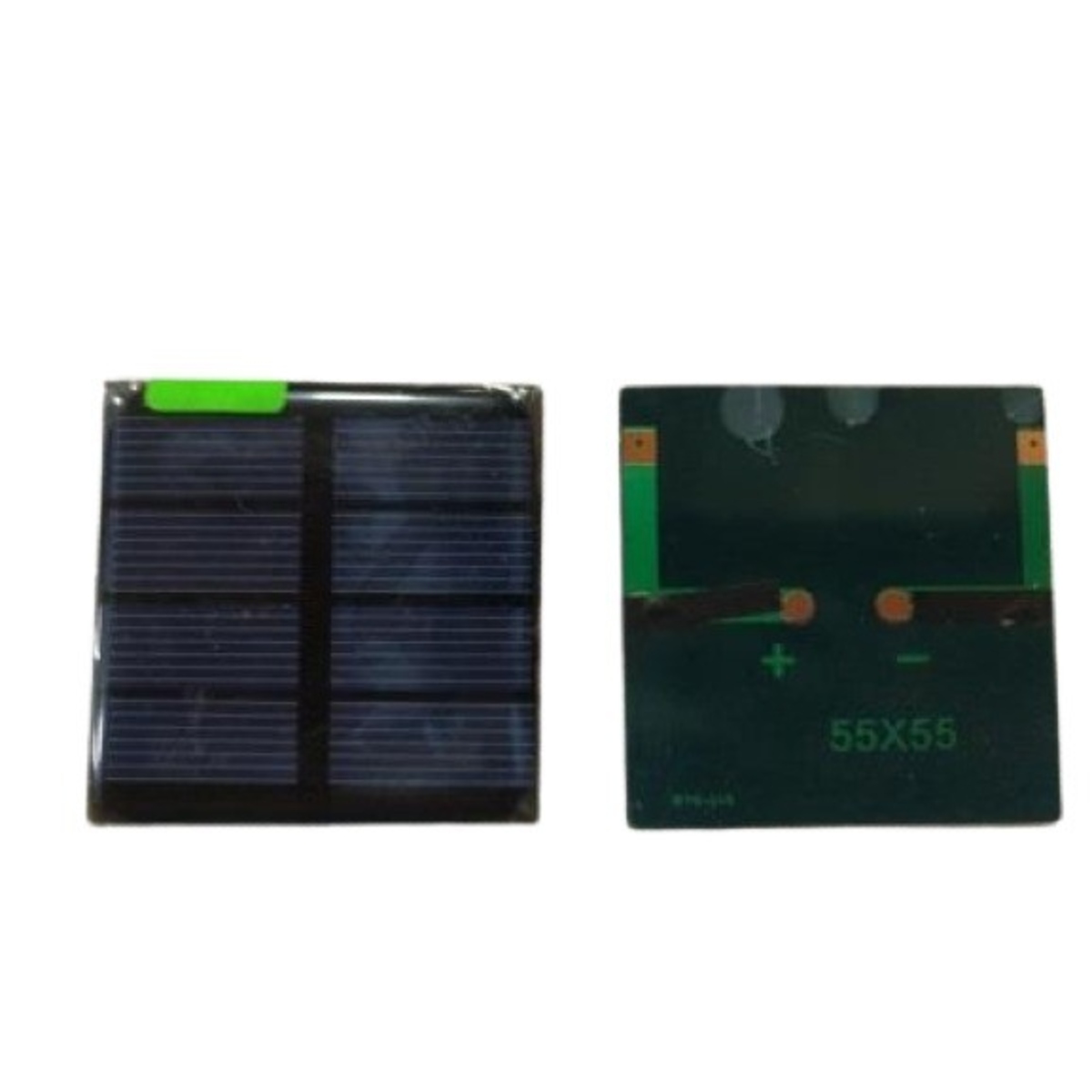 Solar Cell 55 x 55mm 2V 500mA (1W Photovoltaic Solar Panel for DIY & Battery Charging) image 1