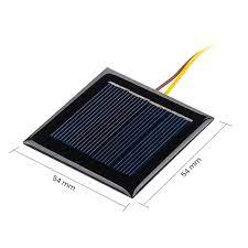 SOLAR CELL - 54X54MM -  2V/ 130MA  image 1