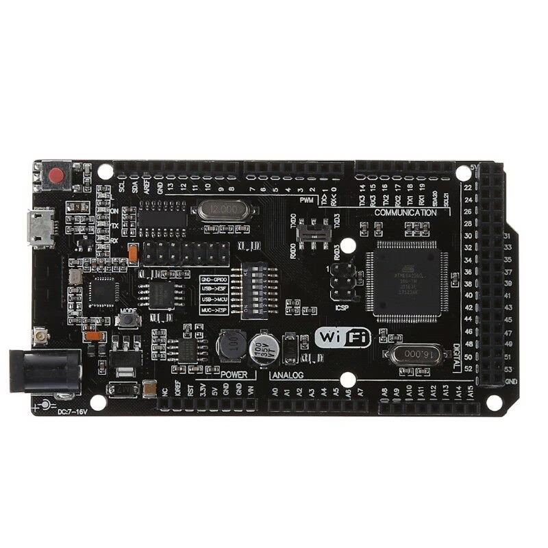 Mega + WiFi R3 ATmega2560 + ESP8266 Development Board (32Mb Flash, CH340G USB, Arduino Mega with WiFi) image 7
