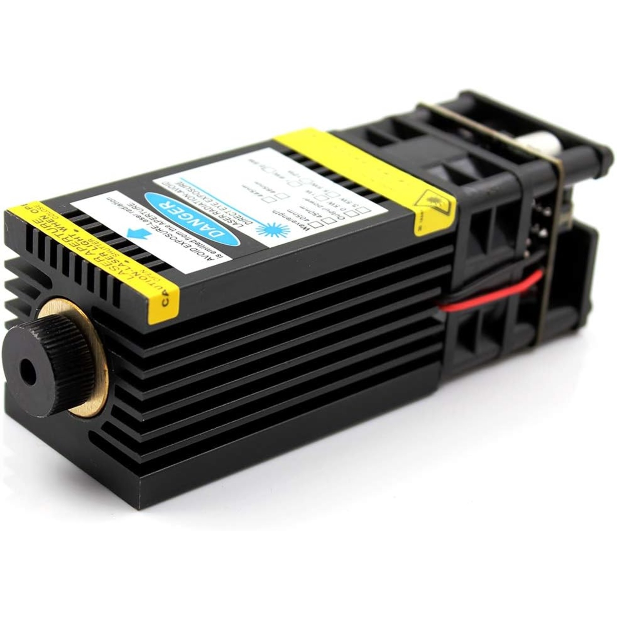 High Power Laser 2500mW 445nm Module for Engraving & Cutting (12V Blue Diode Laser Head)