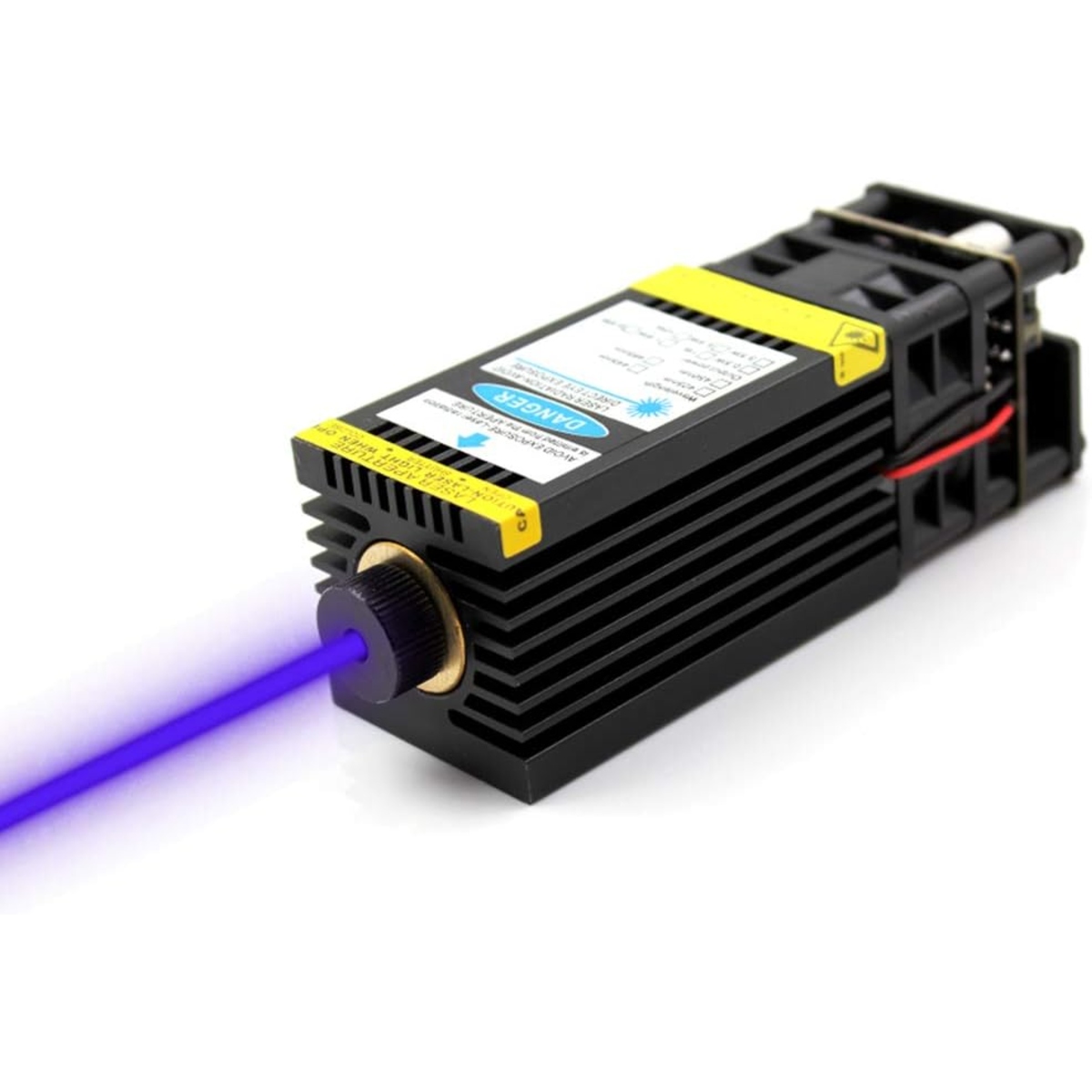 High Power Laser 2500mW 445nm Module for Engraving & Cutting (12V Blue Diode Laser Head) image 2