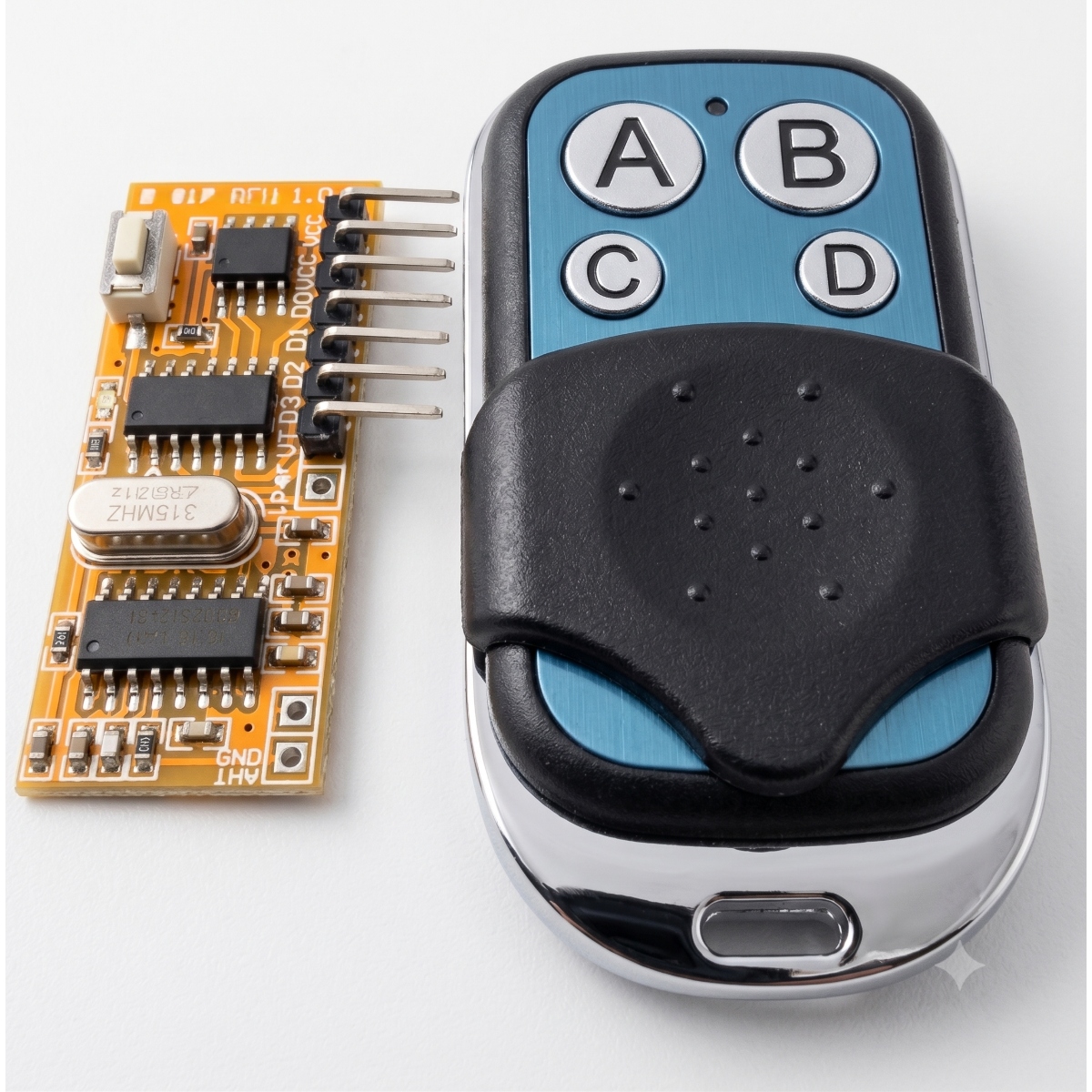 4 Channel RF Wireless Remote Control Module (SHRA, 315MHz/433MHz Receiver & Transmitter Kit) image 1