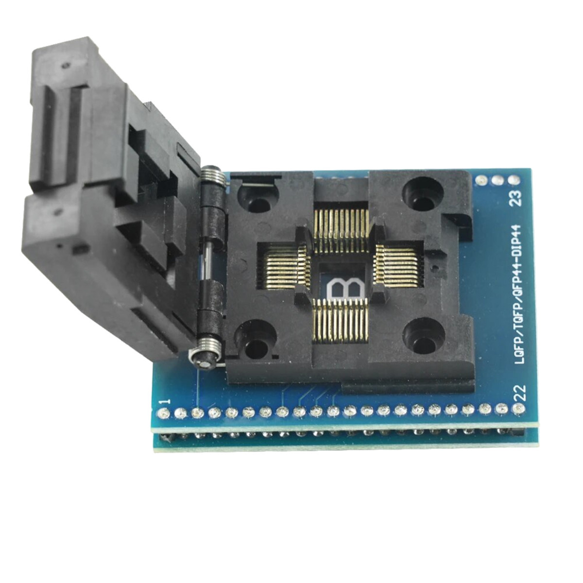 QFP44/TQFP44 to DIP40 IC Converter Adapter Board (0.8mm Pitch, 10x10mm, FR4 Breakout PCB) image 4