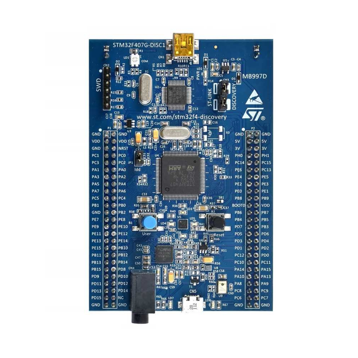 STM32F407G-DISC1 Discovery Development Board (STM32F407VGT6 ARM Cortex-M4, ST-LINK/V2, 168MHz) image 1
