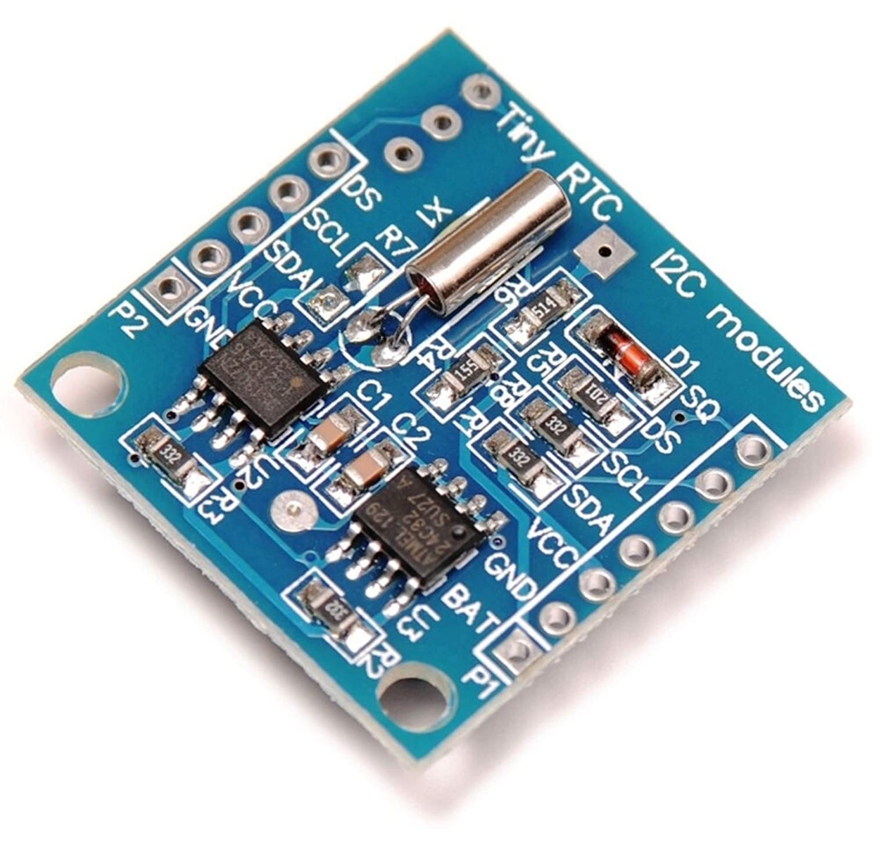 DS1307 RTC Real Time Clock Module (I2C RTC Module with Battery Backup) image 2