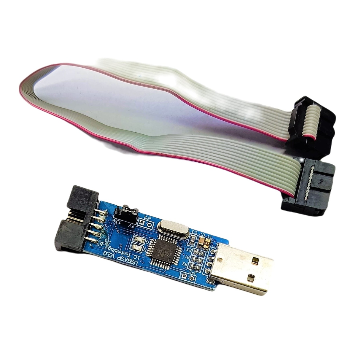 USBASP USBISP AVR Programmer (USB ISP Downloader Programmer for AVR Microcontrollers) image 2