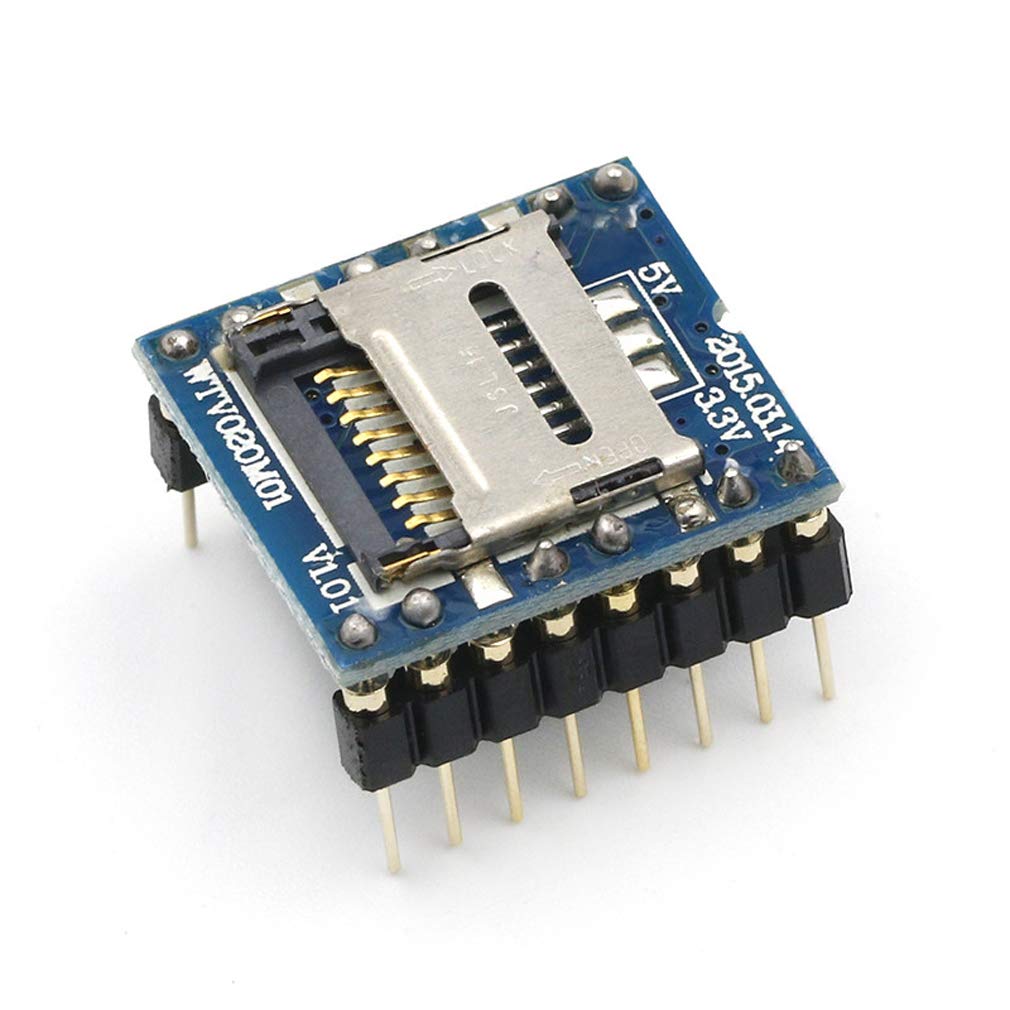 WTV020-SD Micro SD Card MP3 Voice Module (Audio Playback Module with Micro SD Support) image 1