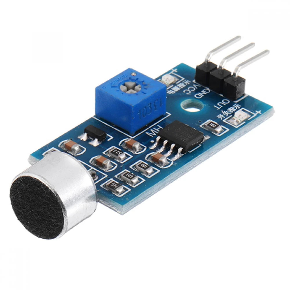 Analog Sound Sensor Microphone Module for Arduino Voice Detection Module (Electret Microphone Sensor) image 1