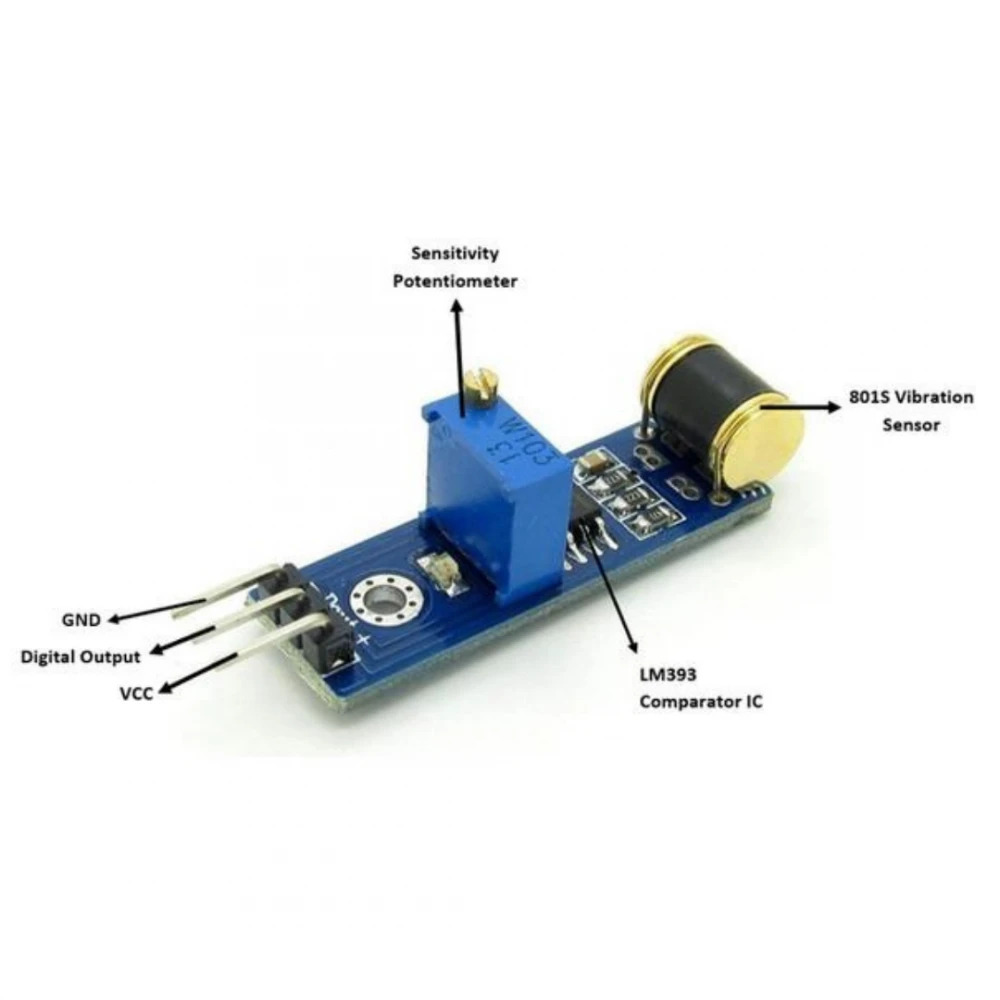 801S Vibration Sensor Module (Shock and Vibration Sensor) image 4