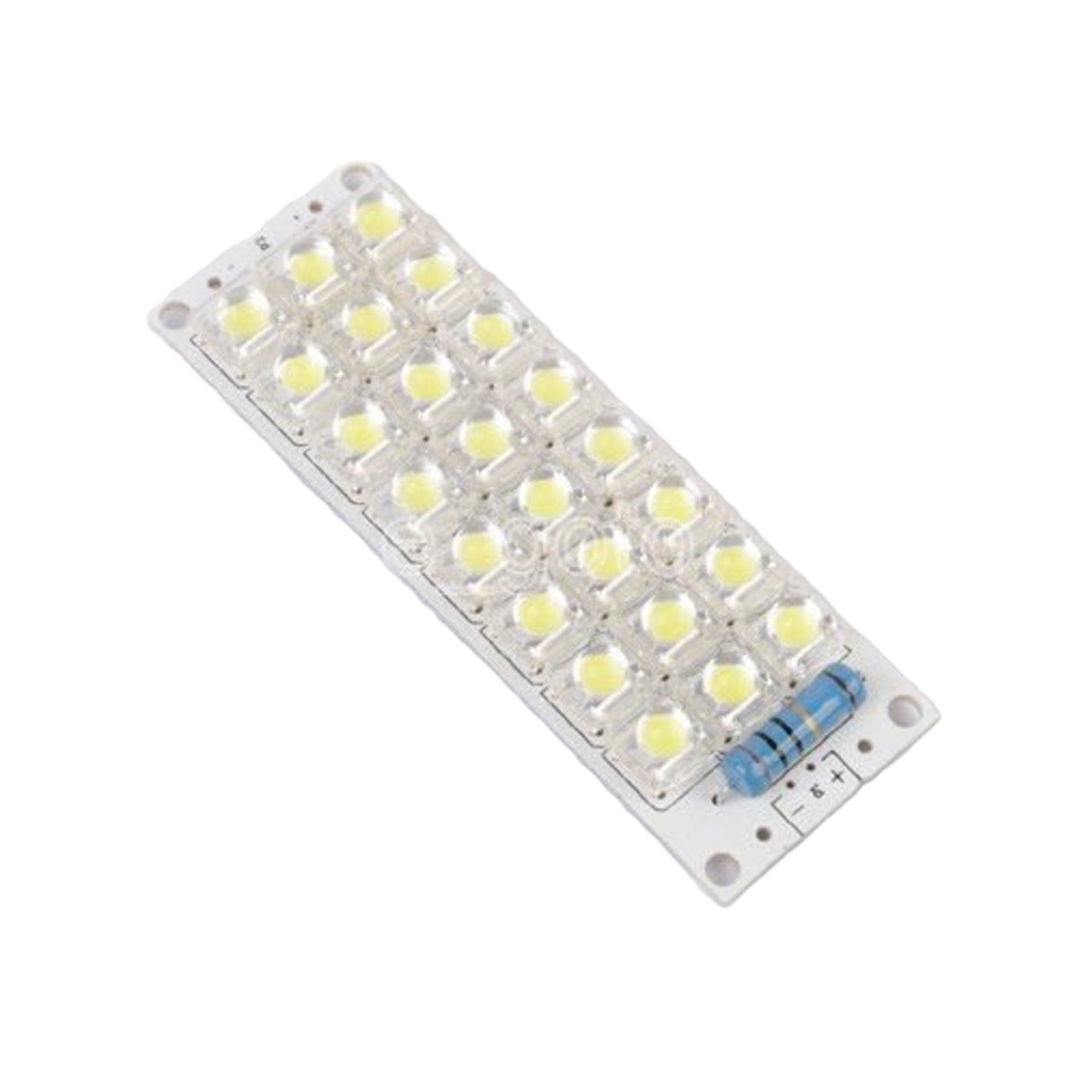 12V White LED Panel Board with 24 Piranha LEDs (High Brightness LED Lighting Module) image 1