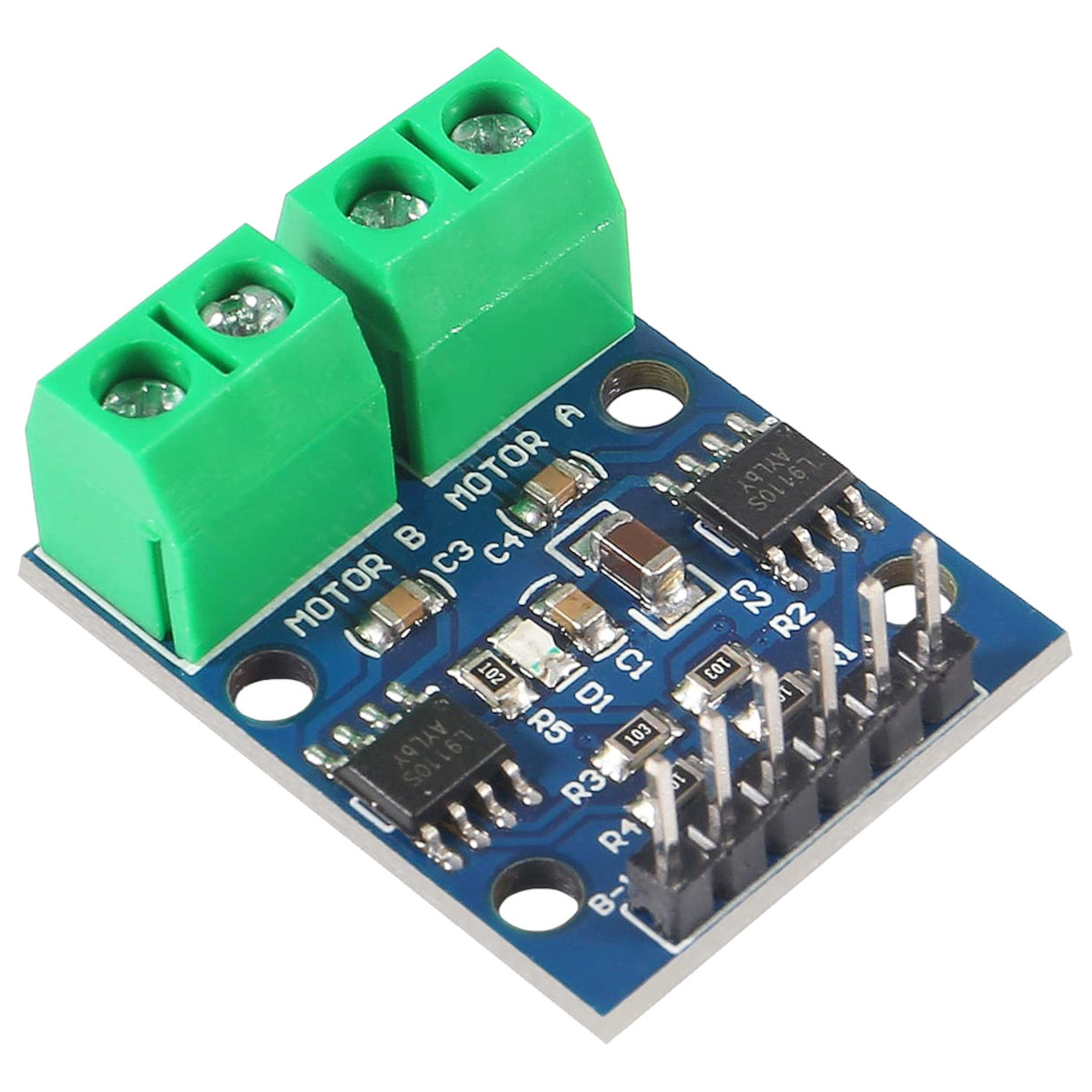 L9110 Dual Channel H-Bridge Motor Driver Module (DC Motor & Stepper Motor Driver Board) image 1
