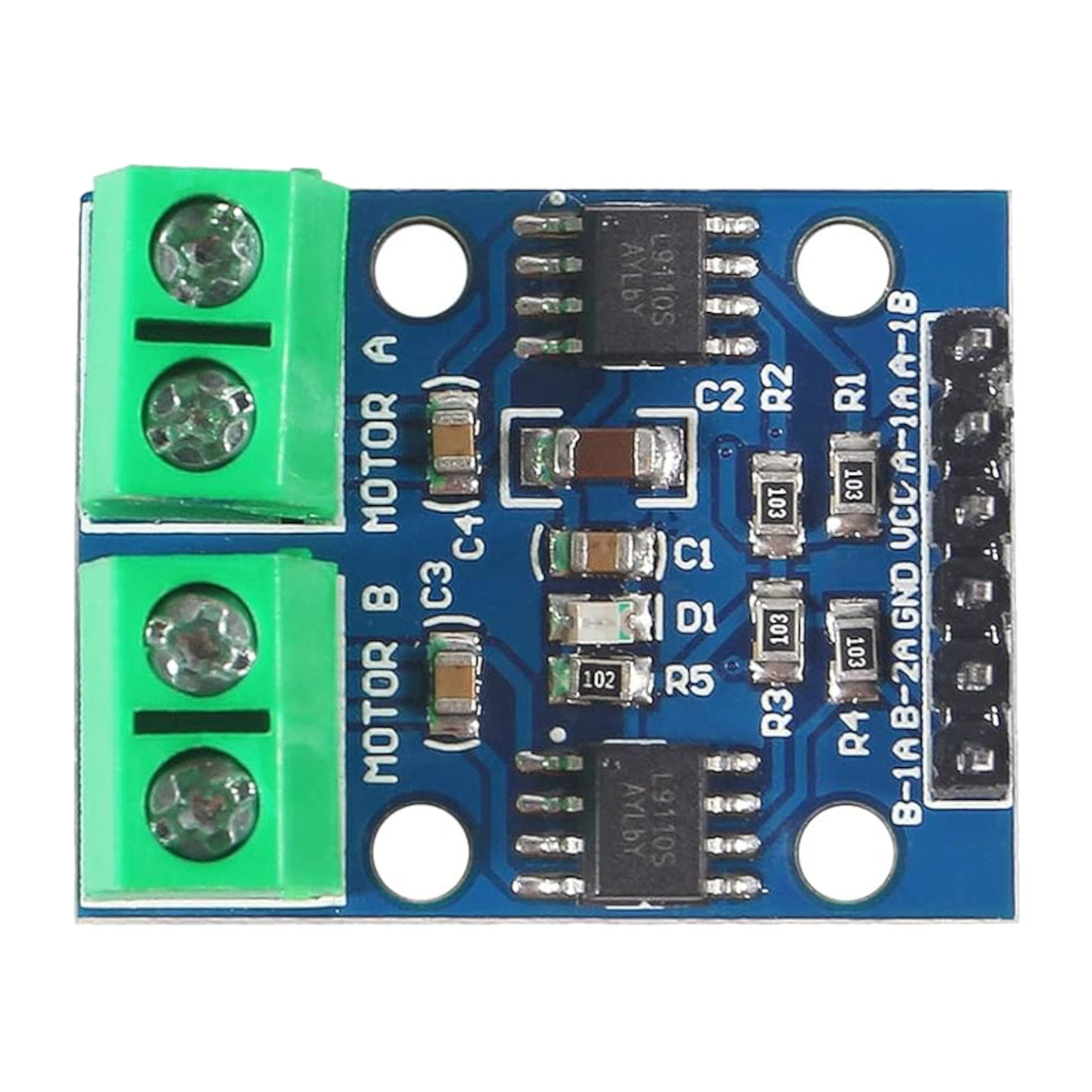 L9110 Dual Channel H-Bridge Motor Driver Module (DC Motor & Stepper Motor Driver Board) image 3