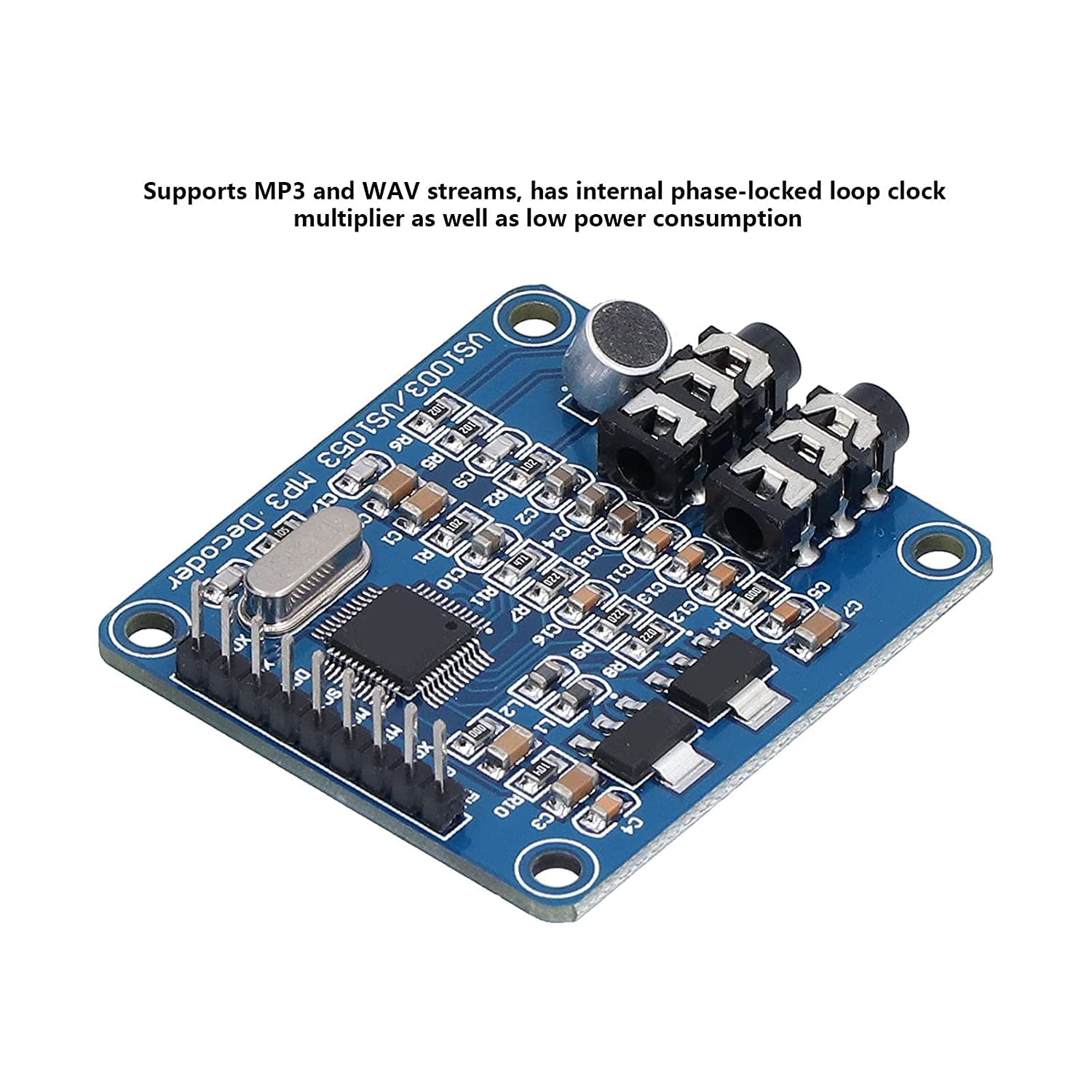 VS1003 MP3 Audio Codec Module with Onboard Microphone (MP3 Playback & Audio Recording Module) image 4